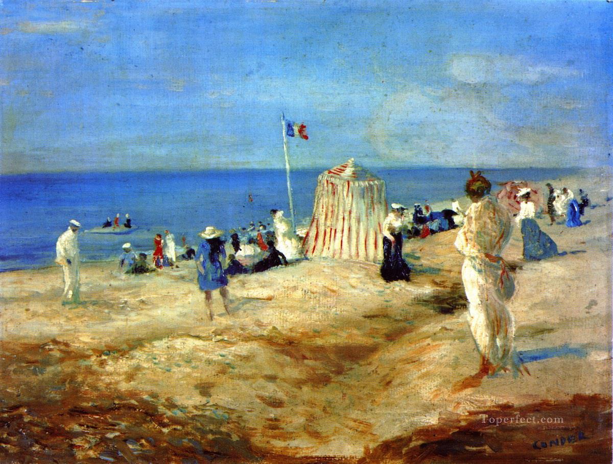 The Beach at Ambleteuse Oil Paintings